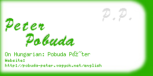 peter pobuda business card